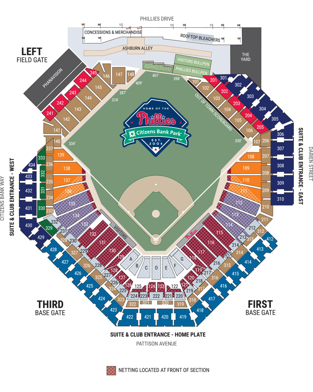 Citizens Bank Park Seating Chart