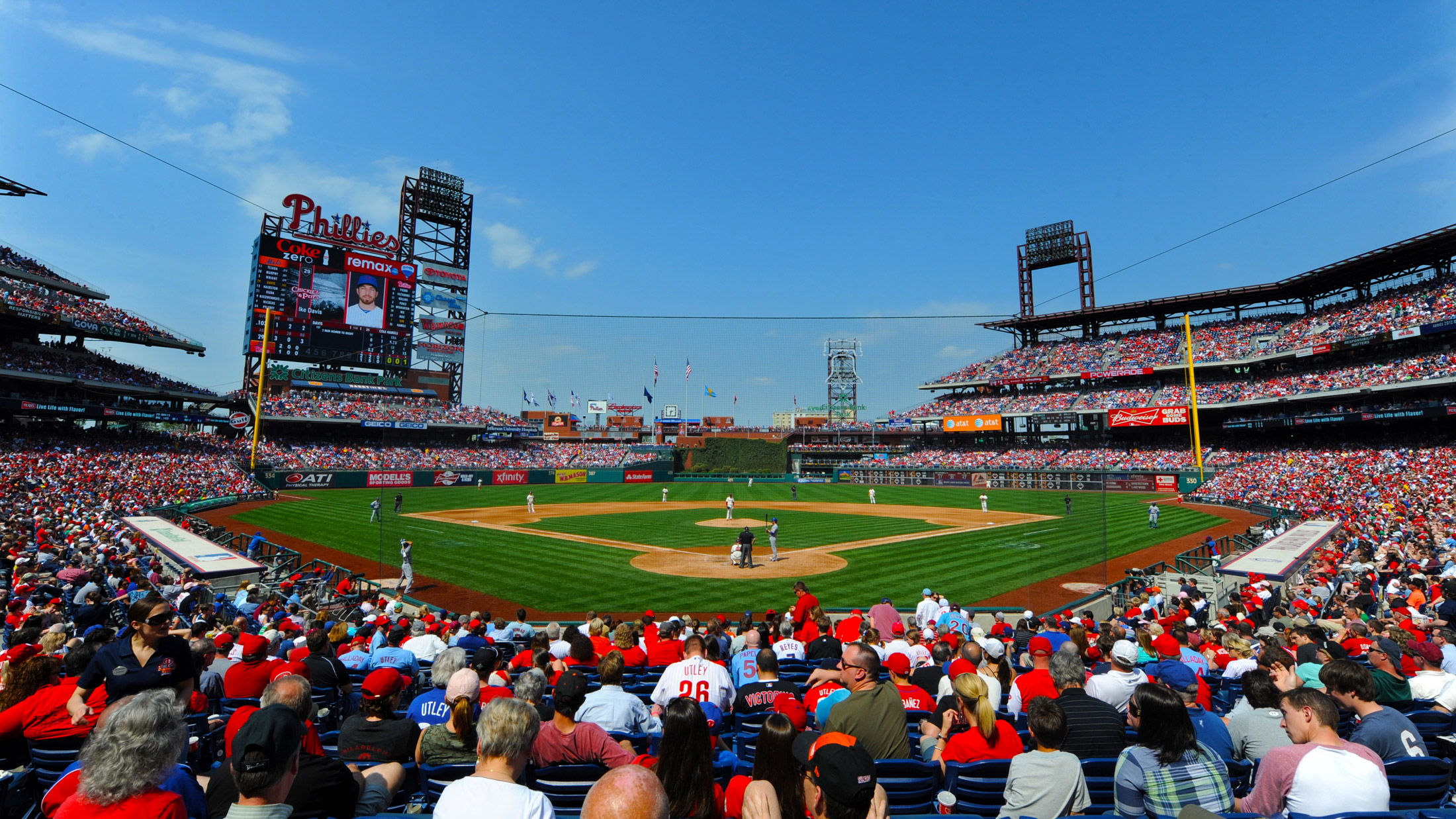 Citizens Bank Park seating shaded areas